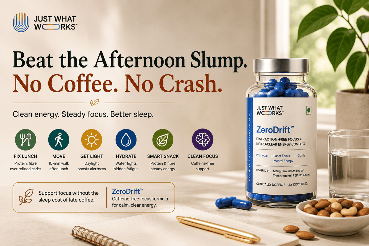 Beating the Afternoon Slump Without Coffee - Just What Works™