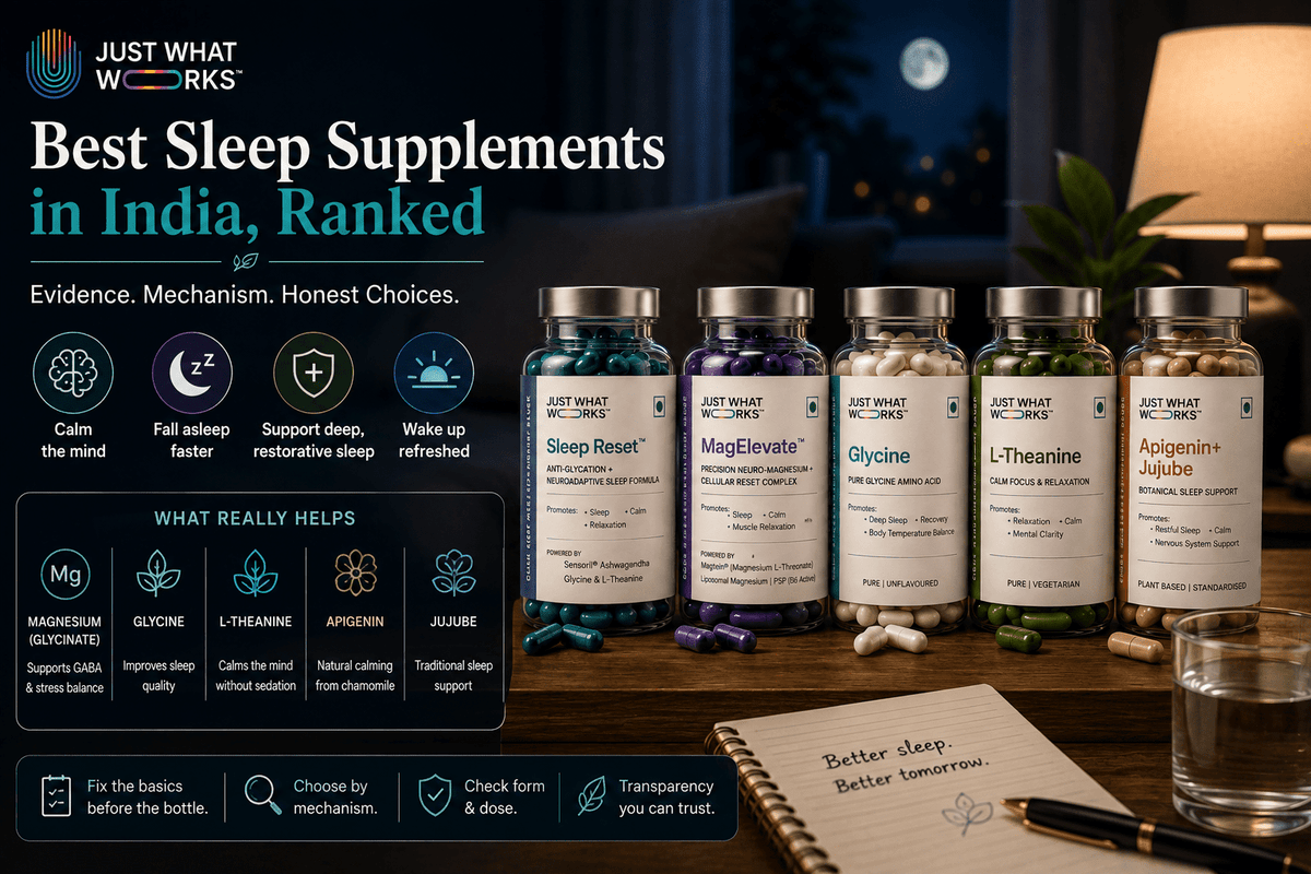Best Sleep Supplements in India (2026): An Honest Guide - Just What Works™