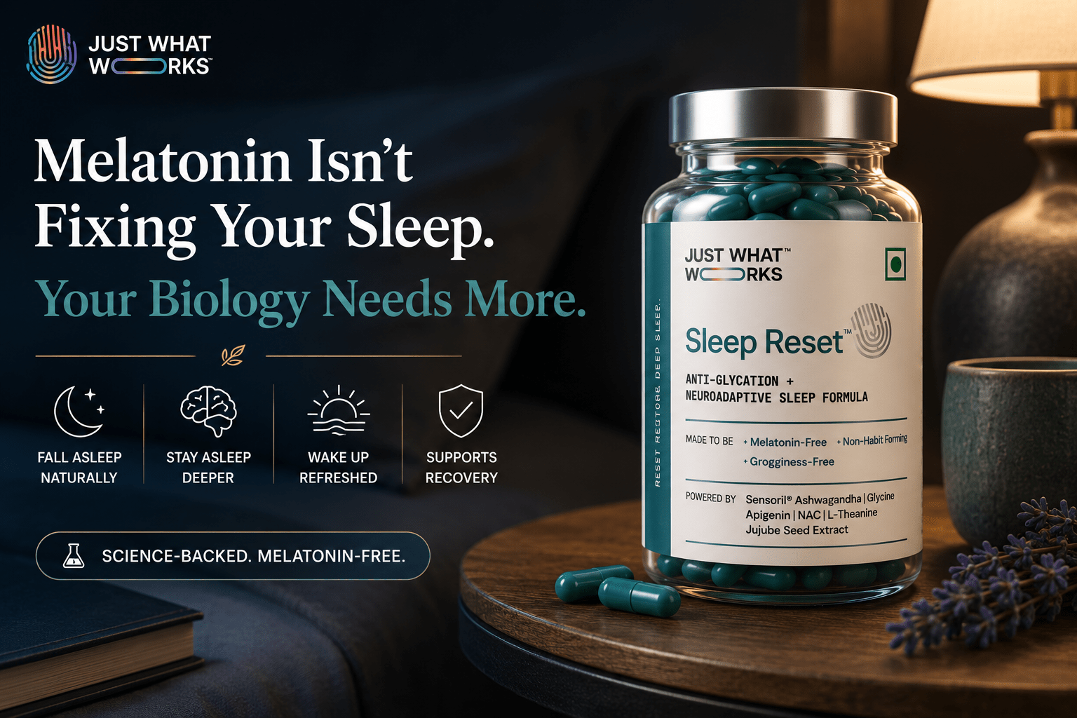 Melatonin Not Working? The Real Science of Sleep, Cortisol & GABA | Sleep Reset™ - Just What Works™
