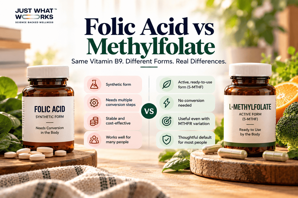 Methylfolate vs Folic Acid: Which Should You Take? - Just What Works™
