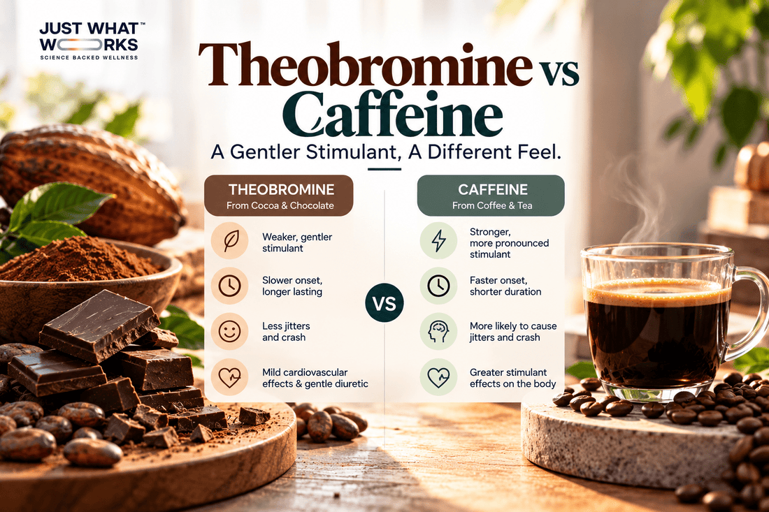 Theobromine vs Caffeine: Is There a Gentler Stimulant? - Just What Works™
