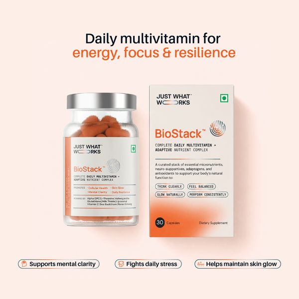 BioStack™ — Daily Energy, Focus & Resilience Supplement - Just What Works™